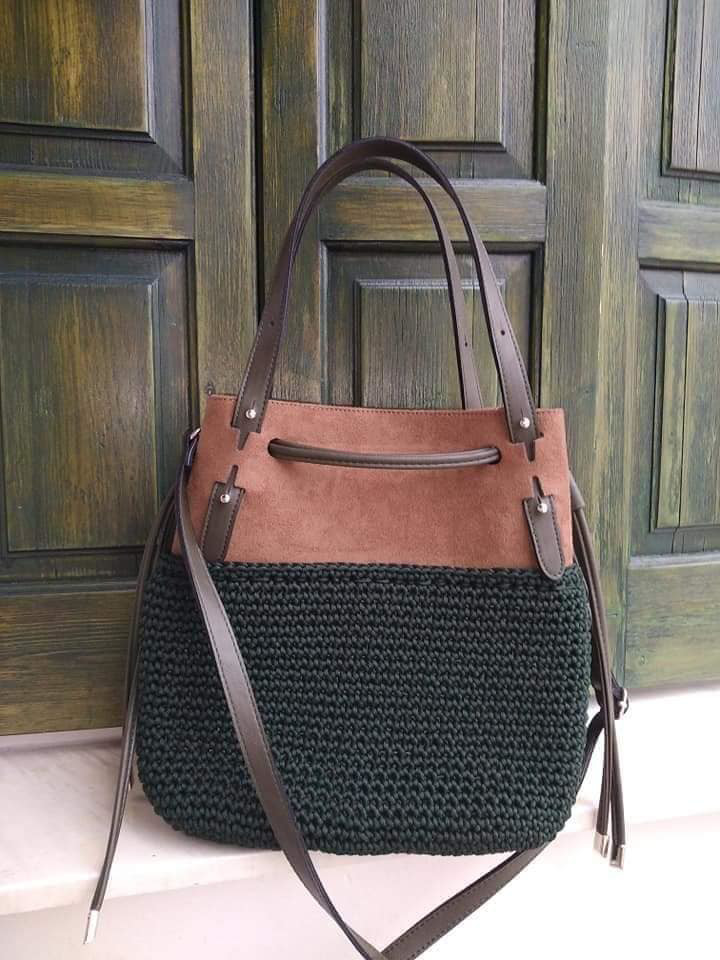 Set Suede GLORIA with Two Handles and Two Draw Cords with Stopper Suede Beize Nude - Image 3